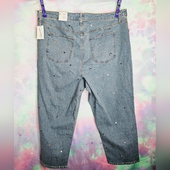 NWT Universal Thread Plus Size Vintage Straight Floral Jeans Size 24W - Picture 11 of 11